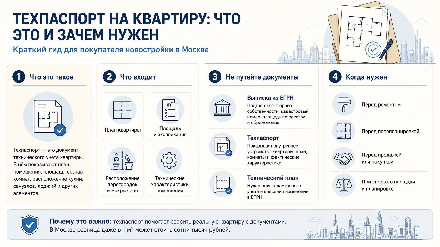 Техпаспорт на квартиру в новостройке